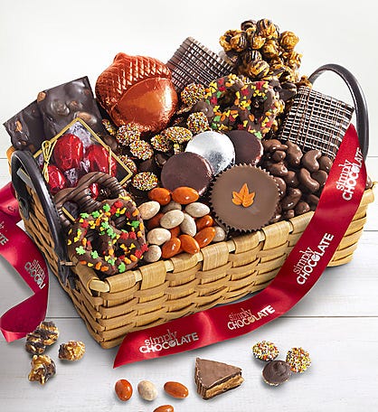 Simply Chocolate Deluxe Autumn Basket
